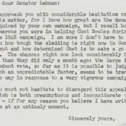 Letter: 1950 October 4