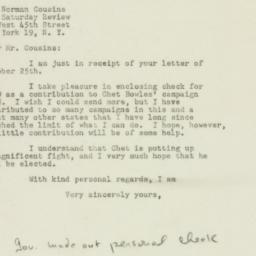 Letter: 1948 October 26