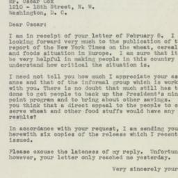 Letter: 1946 February 18