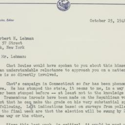 Letter: 1948 October 25