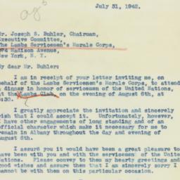 Letter: 1942 July 31