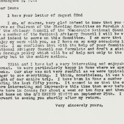 Letter: 1957 September 2