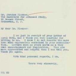 Letter: 1934 May 7
