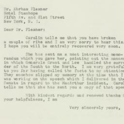 Letter: 1951 April 30