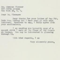 Letter: 1954 May 12