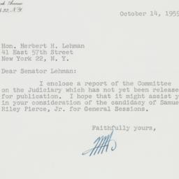 Letter: 1959 October 14