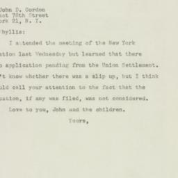 Letter: 1947 November 15