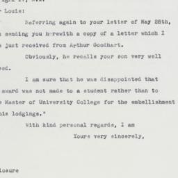 Letter: 1963 June 10