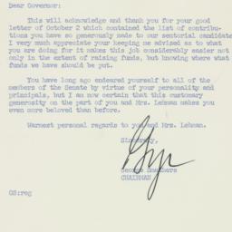 Letter: 1956 October 5