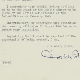 Letter: 1948 January 28