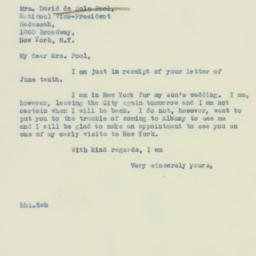 Letter: 1938 June 16
