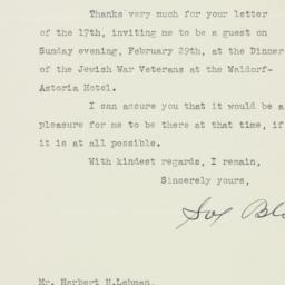Letter: 1948 January 19