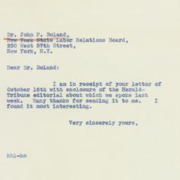 Letter: 1940 October 17