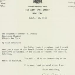 Letter: 1940 October 16