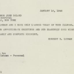 Letter: 1946 January 16
