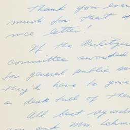 Letter: 1954 May 10