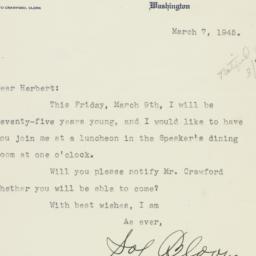Letter: 1945 March 7
