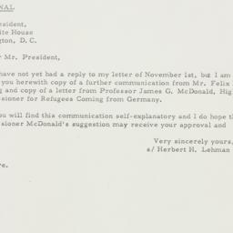 Letter: 1935 November 15
