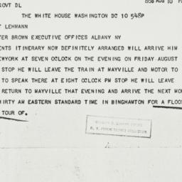 Telegram: 1936 August 10