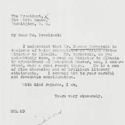 Letter: 1935 April 29