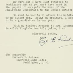 Letter: 1954 September 25
