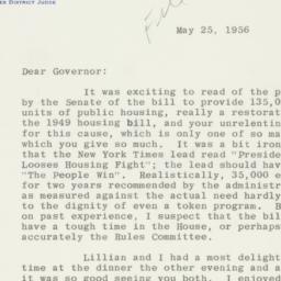 Letter: 1956 May 25