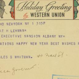 Telegram: 1935 January 1