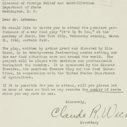 Letter: 1943 March 25