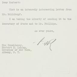 Letter: 1933 September 27