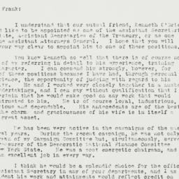 Letter: 1933 January 27