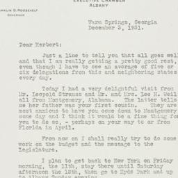 Letter: 1931 December 3