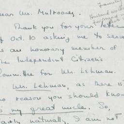 Note: 1946 October 14