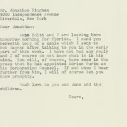 Letter: 1953 November 13