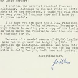 Letter: 1949 October 26