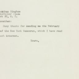Letter: 1948 March 15