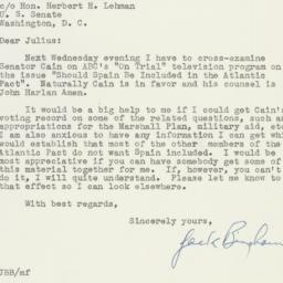 Letter: 1950 August 10