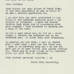 Letter: 1958 April 17