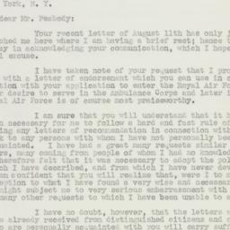 Letter: 1941 August 28
