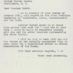 Letter: 1955 February 1