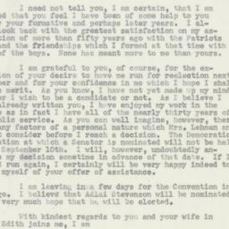 Letter: 1956 August 6