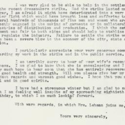 Letter: 1958 March 15