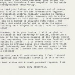 Letter: 1961 November 11