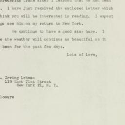 Letter: 1947 September 11