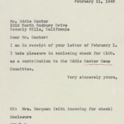 Letter: 1946 February 11