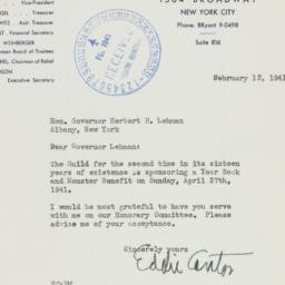 Letter: 1941 February 13