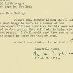 Letter: 1950 October 5