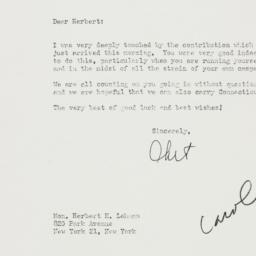 Letter: 1950 November 4