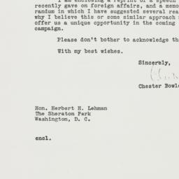 Letter: 1956 May 4