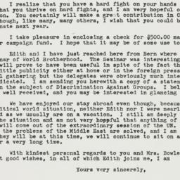 Letter: 1958 August 21
