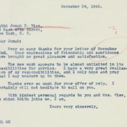Letter: 1942 November 24